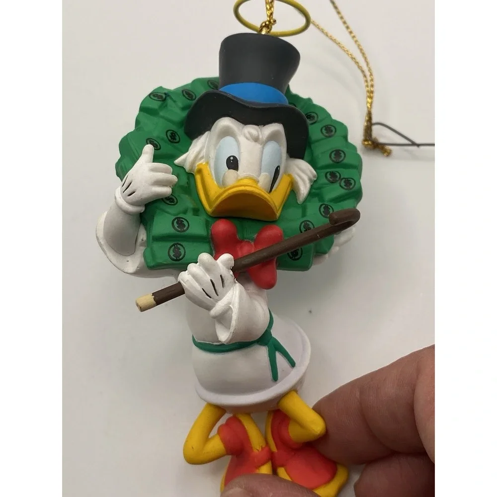 Vintage Disney Grolier DCA Scrooge McDuck Money Wreath Christmas Ornament